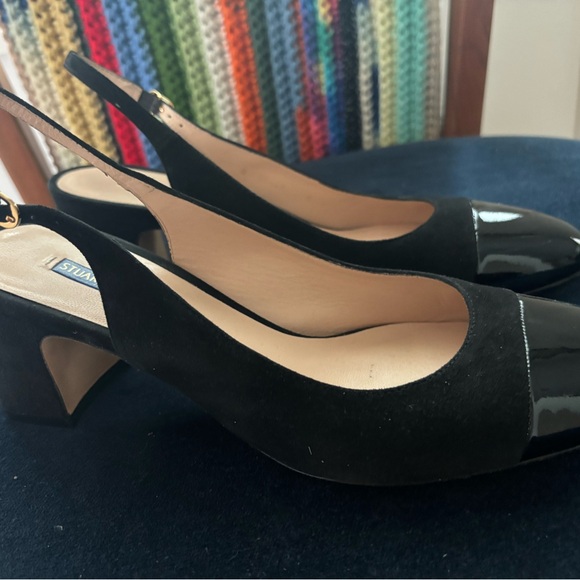 Stuart Weitzman black sling back heels size 9 US - Picture 7 of 9